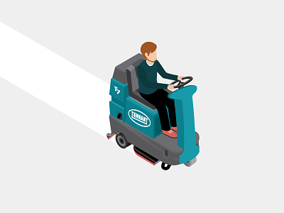 Cruisin' clean cleaning illustration isometric mechanical