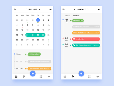 Calendar app calendar daily ui design mobile ui ux