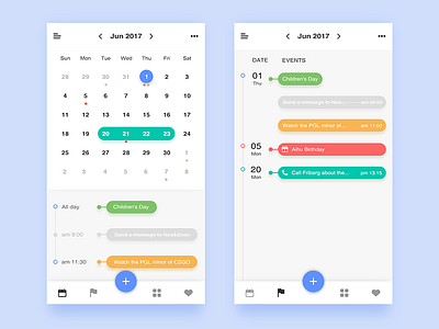 Calendar by York01 on Dribbble