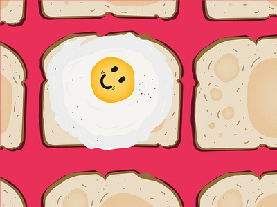 egg and bread friendship.. A story for bored friends abstact advertizing art design fun illustration youth
