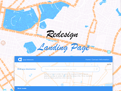 Redesign project landingpage publictranportation redesign retromap solutions texture ui