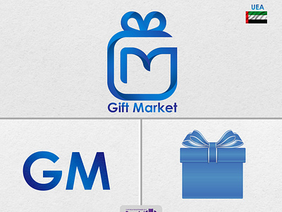 Dubai Gift Market branding graphic design logo typography