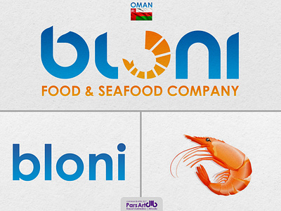 Bloni (Food & Seafood Company) branding graphic design logo