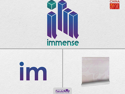 Immense branding graphic design logo