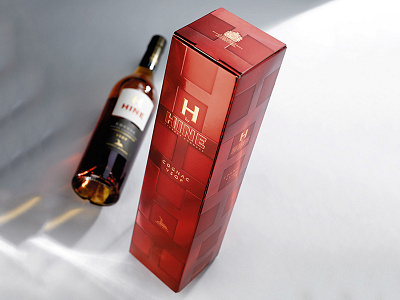 Hine Cognac box cognac design gift packaging print