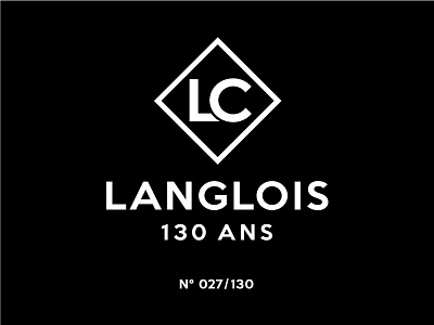 Langlois Château Logo 130 years logo print screen wine