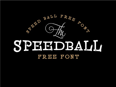 SpeedBall Regular : free font fontself free lettering otf regular ttf typeface typography