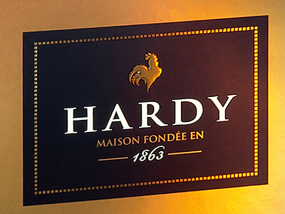 Hardy gamme Cognac box cognac design france hardy labels logo print sxreen