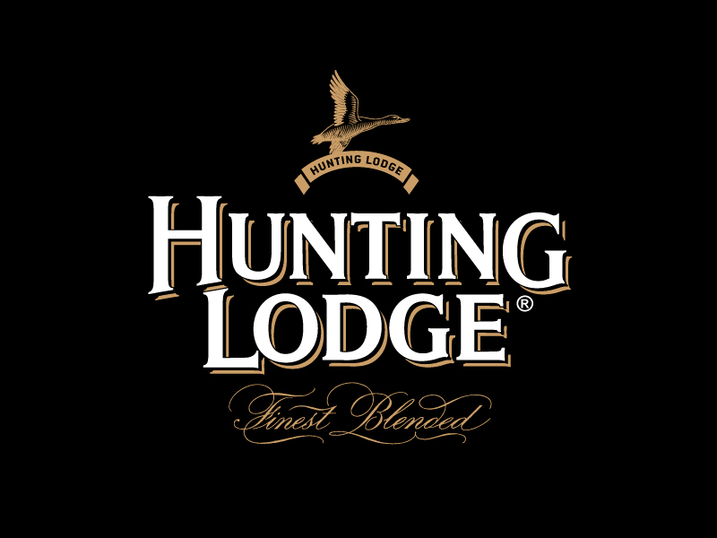 Hunting Lodge Whisky blended finest hunting lodge logo packaging whisky