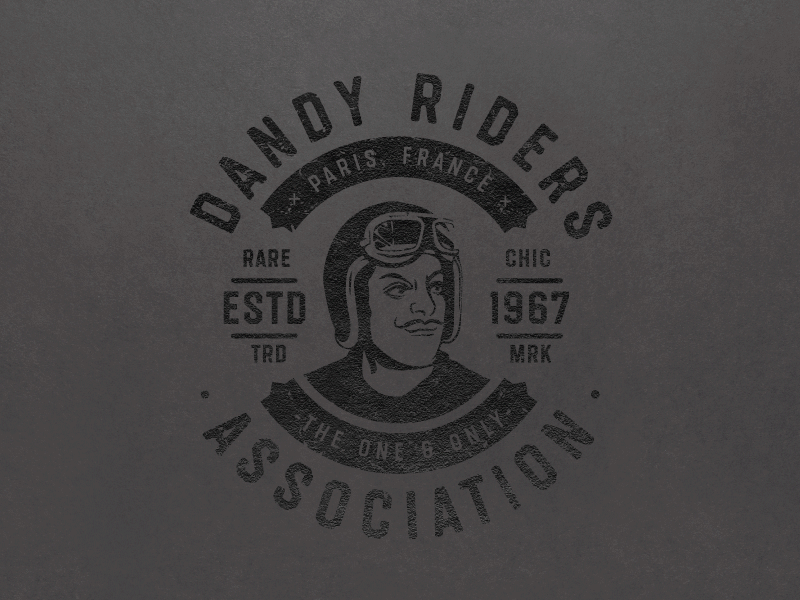 Dandy Riders logo association chic dandy france logo rare riders triumph