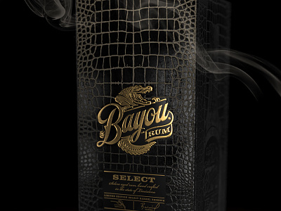Bayou Rum box design packaging
