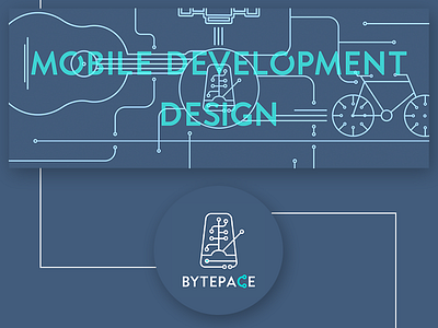Bytepace app design illustration illustrator logo photoshop