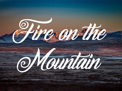 Freebie: Fire on the Mountain Font design download font fonts free freebie freebies graphic icons portfolio themes typefaces