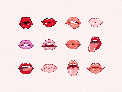 Lips Clip Art clipart design flat graphic design icon illustration lips vector