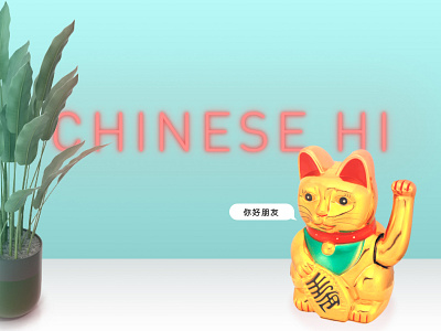 Chinese Hi design figma flat interface logo platform typography ui ux web website