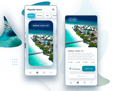 Tourism app agency app design holidays summer tour tourism travel