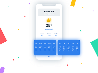 Weather app app concept design minimalist weather