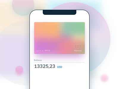 Gradient Card app card clean finance app gradient pay user interface user interface design