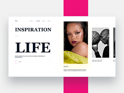 Inspiration Of The Day clean influence inspiration interface minimal people quotes web website