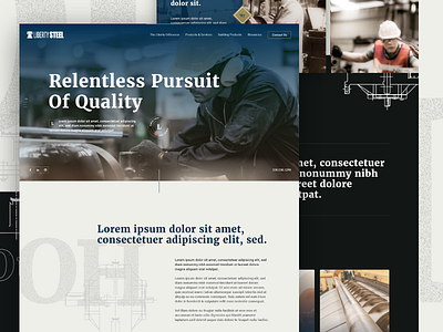 Liberty Steel Homepage Concept