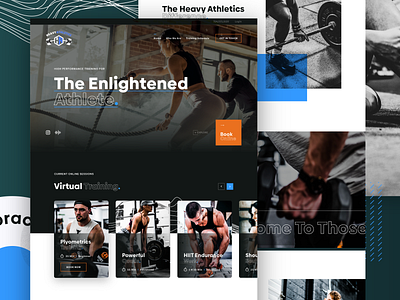 Heavy Athletics Homepage fitness homepage layout web design website