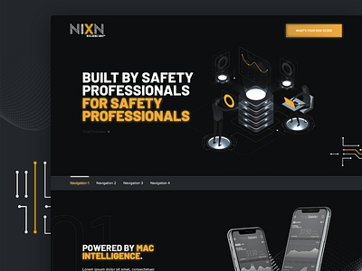 NIXN Homepage & Dashboard application dashboard design interaction layout ui wireframe