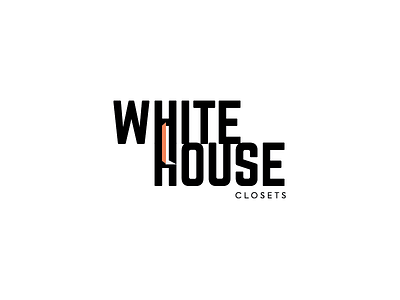 Closet Concept Logo branding closets icon logo logo design simple system white house