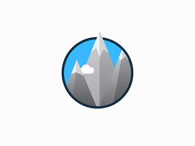 Concept Logo branding clean icon logo logo design mountains system
