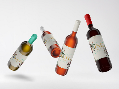 Wine Label Gift alcohol bottle branding design label layout packaging system typography wine
