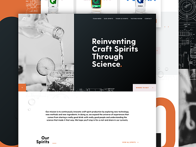 Quantum Wireframe Concept alchohol homepage layout typography ui ux website wireframe