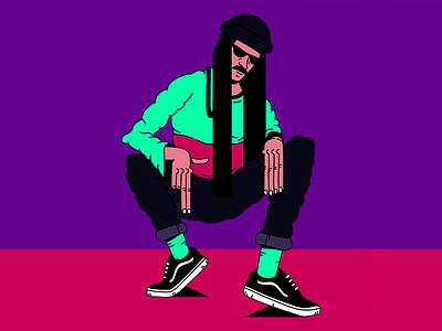 Character Illustration character human illustration pink vaporwave