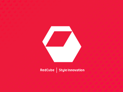 CI design for RedCube ci cube identity red