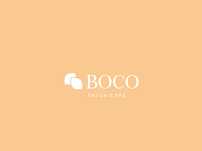 Boco Salon & Spa. balance brand brand identity brand strategy branding clean graphic design leaf logo logo salon logo sans serif serif font vector