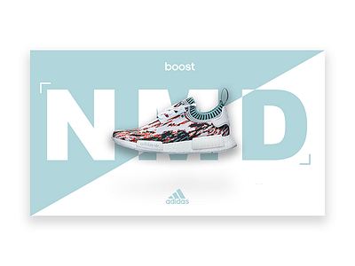 NMD Webpage Advert/Design adidas datamosh nmd shoes sneakersnstuff sns