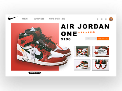 Off White Air Jordan 1 Shopfront Concept