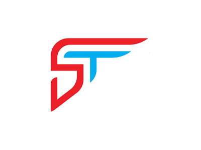 ST Logo bold logo modern simple st