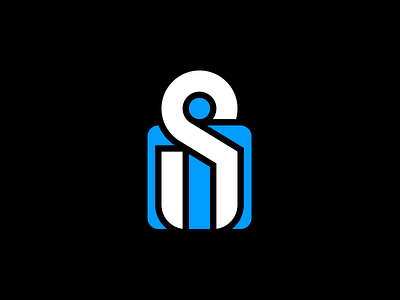 Si/Padlock Logo V2 abstract i logo modern padlock s si