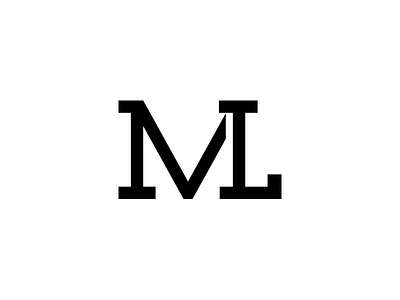 ML Logo/Lettermark abstract l logo m modern