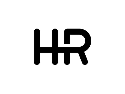HR Logo Study Pt.2 abstract h logo minimal modern r