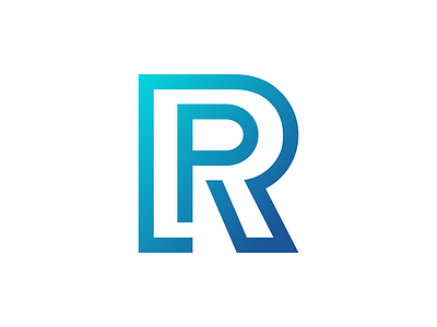 RP Monogram Logo 2d abstract branding concept illustrator logo logotype minimal modern monogram monogram logo p r rp simple