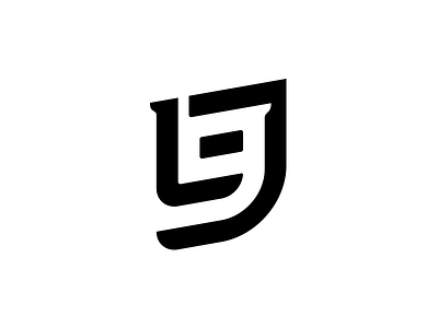 LJ + 9 Logo 9 abstract brand concept illustration illustrator lj logo minimal modern nba nfl player sports