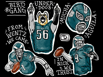 Eagles Flash Sheet color digital digital art fan football illustration philadelphia underdogs