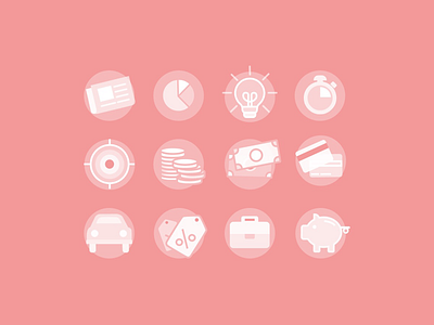Financial Icons branding design finance icon set icons illustration people settings sketch ui vector web