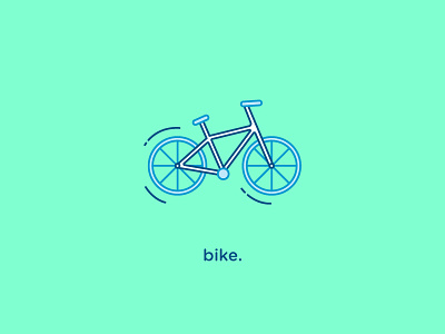 Bike Icon bike flat iconography vector