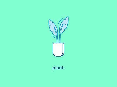 Plant Icon flat home icon iconography plant vector