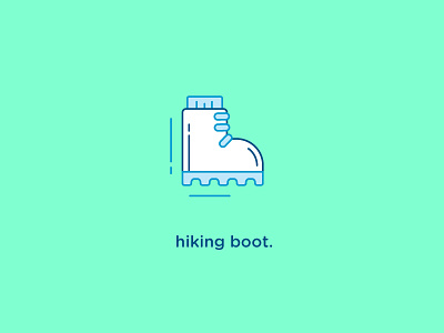 Hiking Boot Icon flat hiking boot icon iconography outdoors vector wilderness
