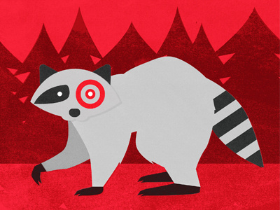 Targeting Our National Parks editorial illustration national parks op ed outdoors raccoon