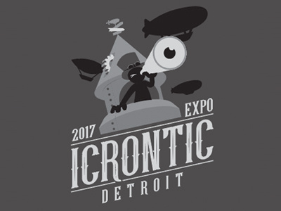 Expo Icrontic 2017 character event graphic event logo logo shirt graphic steampunk vector