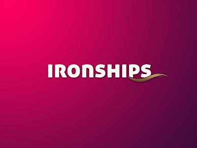 Logo design - Ironships brand branding branding brand identity concept concept art creative design creativity design designconcept iron logo photoshop ship typography ui vector wave