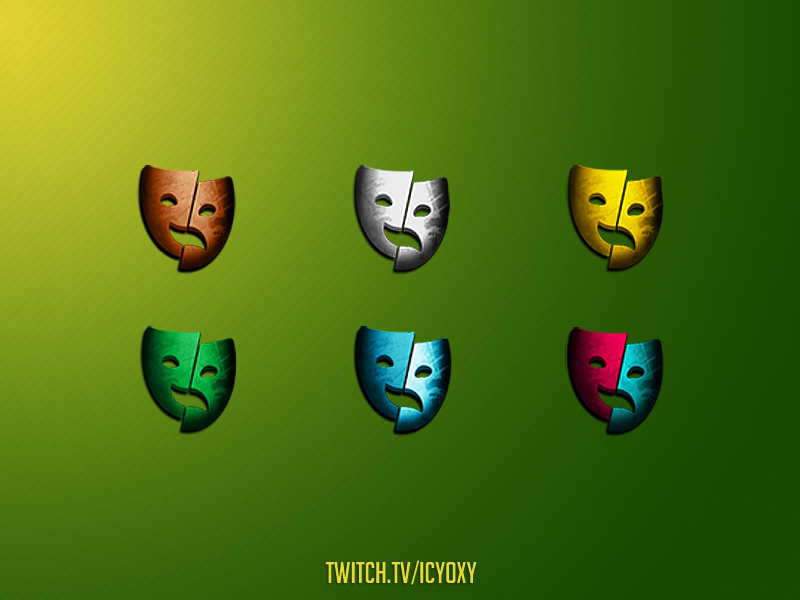 Loyalty Masks streamer twitch logo twitch overlay twitchemote twitch.tv twitch abstract art artwork web icon ui vector branding illustration imagination creativity concept art concept design